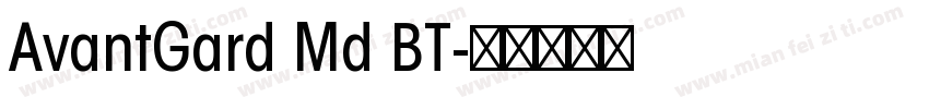 AvantGard Md BT字体转换